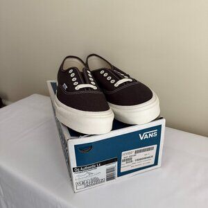 Vans Og Authentic Lx (Canvas/Suede) Asphalt/Black Men's Size 11 Shoe